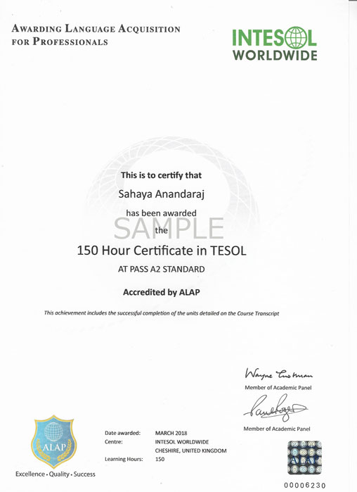 150 hour online tesol certificate